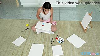 teen beauty laya rae drilled by hung gi joey