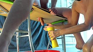 CFNM Femdom Milking Huge Stallion Cock