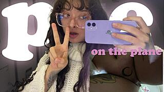 Look how I pee on my trip to Europe on the plane