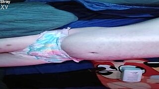 Baby pup gets padded up in a detailed diaper promo session