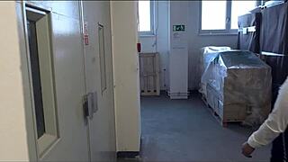 czech boss christina santes caught having wild sex with stranger at work