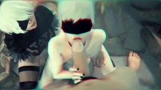 Furry Femboy And Shemale Play With Big Cock