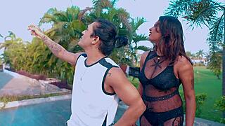 Can You Believe This Sexy Couple's Public Honeymoon Bang?!