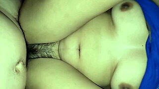 single mom with hairy pussy fucks loudly in quickie