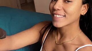 Sloppy Blowjob on Camera During Video Call with Husband - Amateur Couple Nysdel