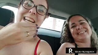 Crazy Car Chat With Natasha Sub