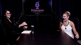 Beautiful Latina Barbara Sol Performs In Her First Successful Show With Toys And Group Action In Sheer Red Outfit