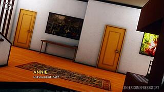 Futa domme pegs you to a messy facial