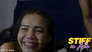 stiffinasia - facial or cumshot sexy thai babe with big cock blowjob