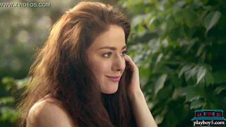 joy draiki's outdoor striptease for playboy is so fun