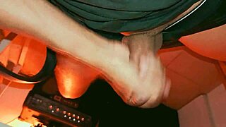 Male Masturbates After Gym With Leaking Latino Cock In Boxers