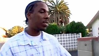 Ebony milf jogging pickup with big ass and monster cock