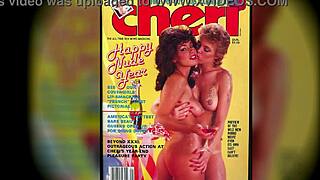 cheri in retro blue film 1984-85