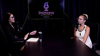 Beautiful Latina Barbara Sol Performs In Her First Successful Show With Toys And Group Action In Sheer Red Outfit