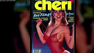 cheri in retro blue film 1984-85