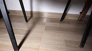 Watch this hot Colombian chica masturbate with vibrator in office until she squirts