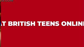 Hot british college student sucks anonymous cock at the milking table