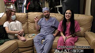 Blaire celeste in nurse roleplay behind the scenes