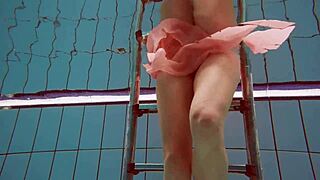 Hot Deniska Naked Underwater in Bikini Scene