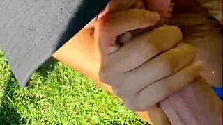 risky outdoor blowjob after yoga with perfect 18yo teen - pov style!