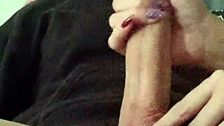 Wife looking for work outdoors with her big tits