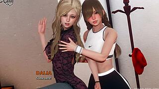 Futa domme pegs you to a messy facial