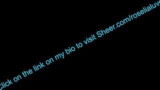 Tongue Creampies Roselialuve's Pussy on Sheer Com