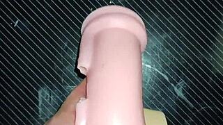 kissy and dolly trio ends with tits fuck