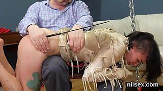 Wacky girl is brought in ass hole asylum for painful treatment