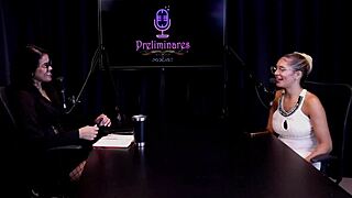 Beautiful Latina Barbara Sol Performs In Her First Successful Show With Toys And Group Action In Sheer Red Outfit