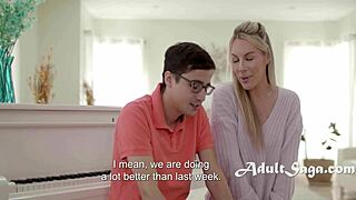 The piano blues gone with the teacher's boobs? Or is it the student's fantasy?