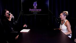 Beautiful Latina Barbara Sol Performs In Her First Successful Show With Toys And Group Action In Sheer Red Outfit