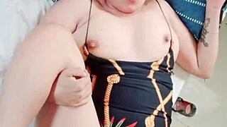 Latina milf creampied by boss in steamy homemade POV