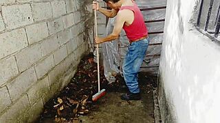 Busty Perverted Boss Seduces Old Employee for Deepthroat and Gaping