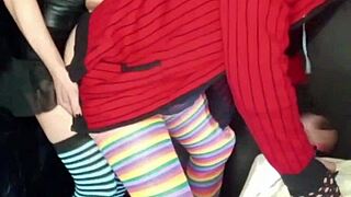 Brunette Slut Fucks Boyfriend's Ass With Strapon