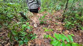 Thai Teen Whore Shows Off in Deep Forest