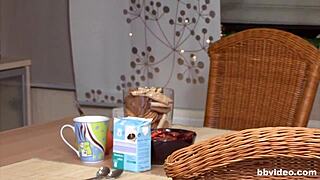 hausfrauen 5 blowjob in kitchen with doggystyle and fingering