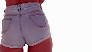 Danish European Slut Shakes Ass In Tight Jeans!