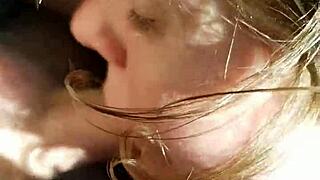 i'm giving a sloppy blowjob in the car