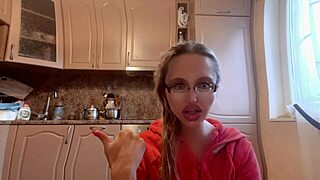 The goddess mistress with long nails and glasses dominates with dirty talk and financial control in huge fetish scene