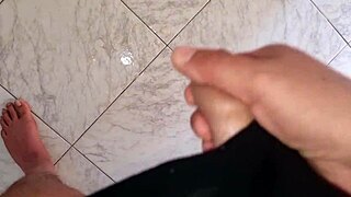 Open Legs and Start Touching Huge Cock Cums After Long Handjob on Best Friend's Wife Slut
