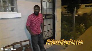 Strawberry Threesome Bent Over In Hood With Facial