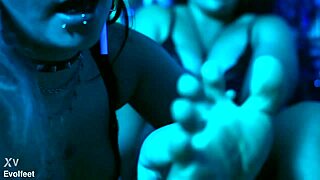 messy foot play with slime cutie piie and nath