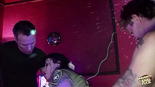 4 → policewoman joins strip club employees for anal threesome with blowjobs