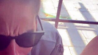 lightskin ebony slut step-sister gives blowjob by the window, gets cum on face as boyfriend searches