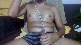 Huge Cock Jerk Off Instructions In Bedroom!