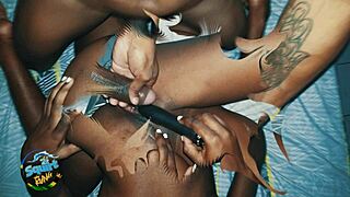 i joined my two best friends from toronto canada for ebony blowjob squirting and anal on new years eve