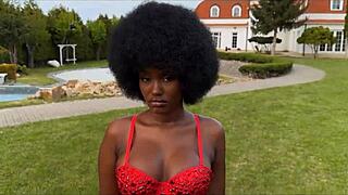 Beautiful Brunette With Big Tits Takes Hard Cock Outdoors