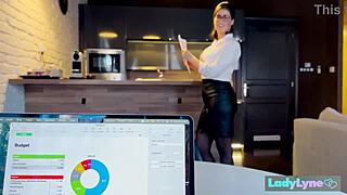 Be A Good Boy And Jerk Off To Ladylyne. Curvy Pornstar Shows Juicy Pussy Close Up.