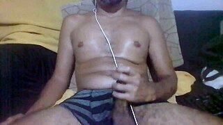 Huge Cock Jerk Off Instructions In Bedroom!